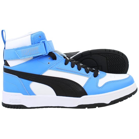 Puma RBD Game Mens Blue/White High Trainers - Image 4