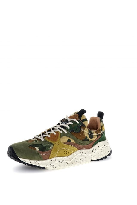 Flower Mountain Wave Suede Men's Camouflage Trainers - Image 1