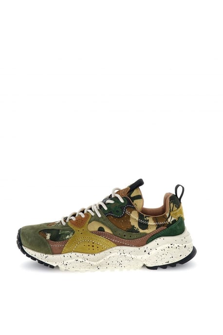 Flower Mountain Wave Suede Men's Camouflage Trainers - Image 3