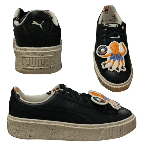 Puma X TC Platform Kids Black Trainers - Image 1