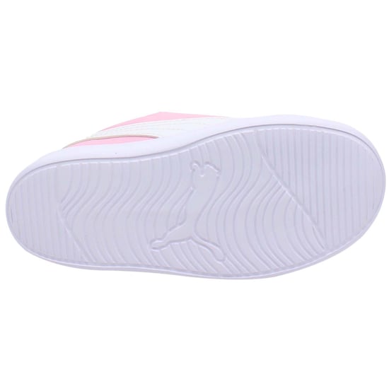Puma Courtflex v2 Padded V Kids Pink Trainers - Image 5