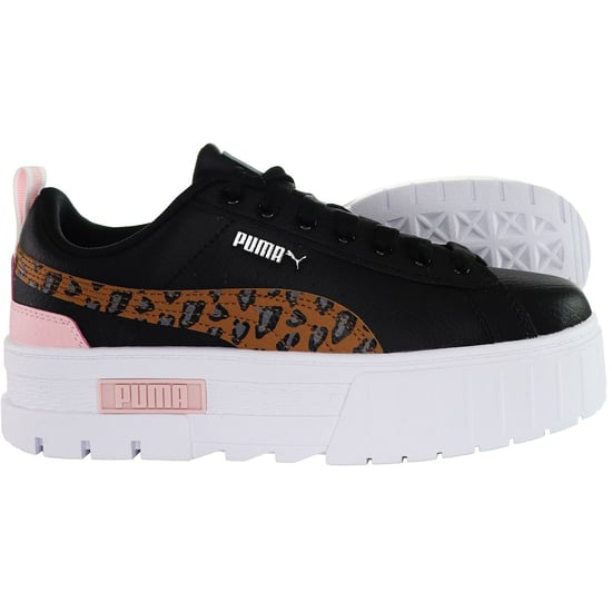 Puma Mayze Wild Kids Black Trainers - Image 4