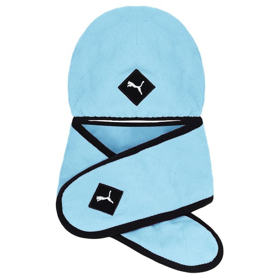 Puma Logo Kids Blue/Black Hat Scarf Set - Image 1