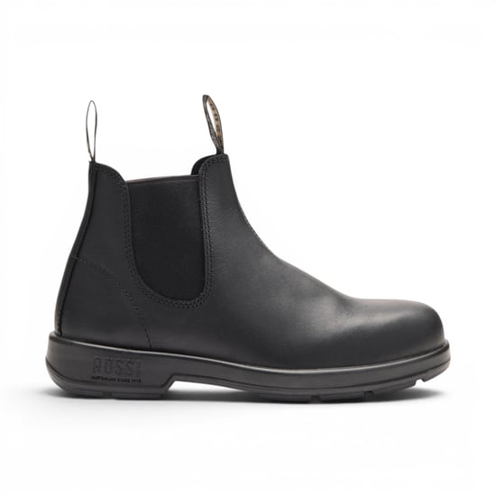 Rossi 404 Black Leather Outdoor Chelsea Boots - Spinifex - Image 1
