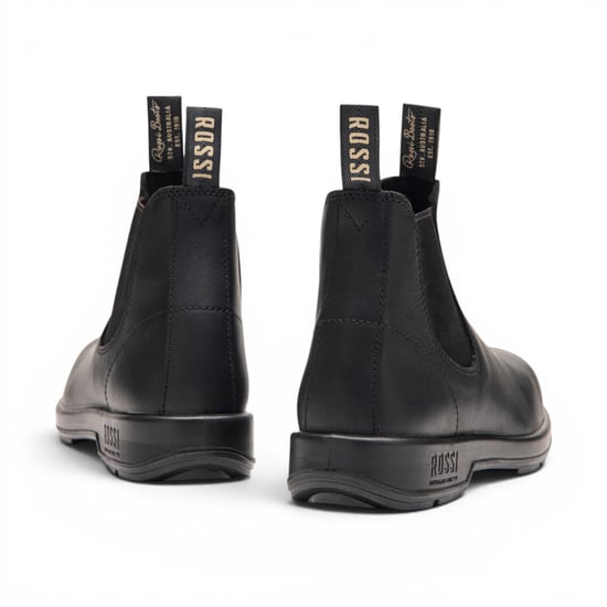 Rossi 404 Black Leather Outdoor Chelsea Boots - Spinifex - Image 4