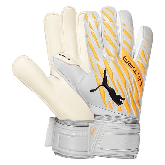 Puma Ultra Grip 1 RC Mens Grey/Orange Goalkeeper Gloves - Image 1