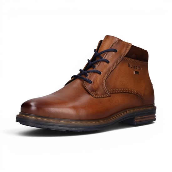Bugatti Mannen Tan bruine leren Chukka enkellaarzen met veter - Rigalo Evo - Image 4