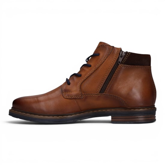 Bugatti Mannen Tan bruine leren Chukka enkellaarzen met veter - Rigalo Evo - Image 5