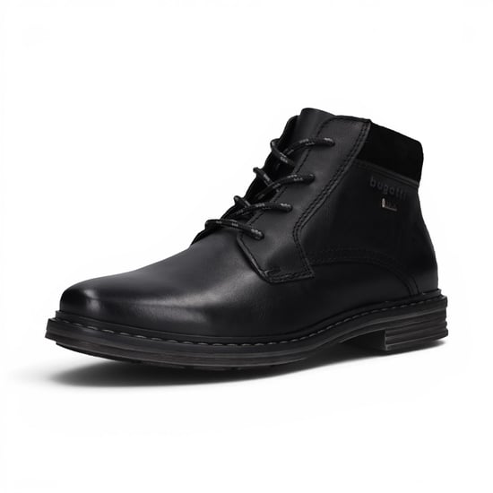 Bugatti Mens Black Leather Lace-up Chukka Ankle Boots - Rigalo Evo - Image 4