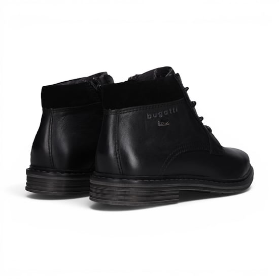 Bugatti Mens Black Leather Lace-up Chukka Ankle Boots - Rigalo Evo - Image 6