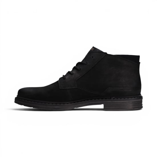 Bugatti Herrs svarta lädersnörnings Chukka Ankle Boots - Rigalo Evo C30 - Image 5