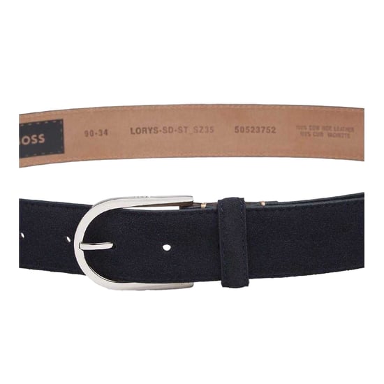 Boss Gewone rundlederen casual riem voor volwassenen (Blauw) - Image 2