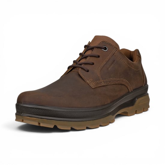 Ecco Men's Camel Brown Leather Waterproof Casual Shoes -  Rugged Track 25 - Image 5