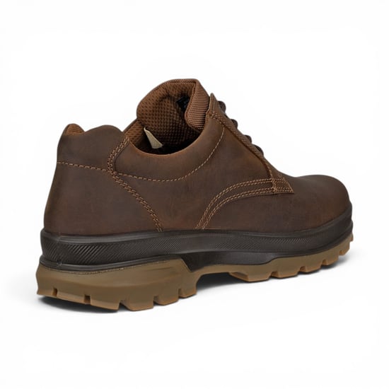 Ecco Men's Camel Brown Leather Waterproof Casual Shoes -  Rugged Track 25 - Image 6