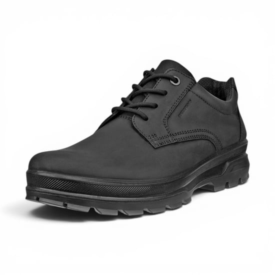 Ecco Men's Black Leather Waterproof Casual Shoes -  Rugged Track 25 - Image 5