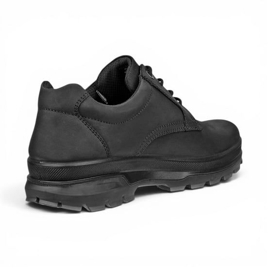 Ecco Men's Black Leather Waterproof Casual Shoes -  Rugged Track 25 - Image 6