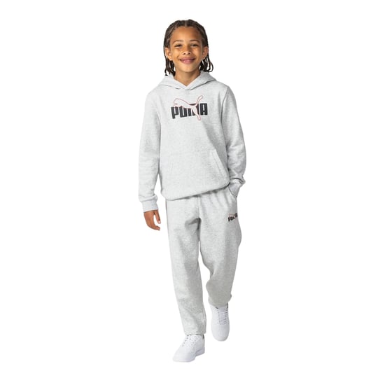 Puma Fleece-joggingbroek met logo voor kinderen (Grijs) - Image 1