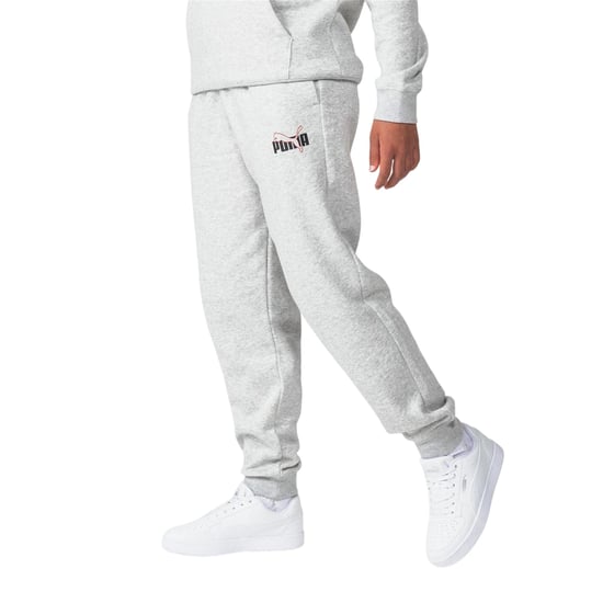 Puma Fleece-joggingbroek met logo voor kinderen (Grijs) - Image 2