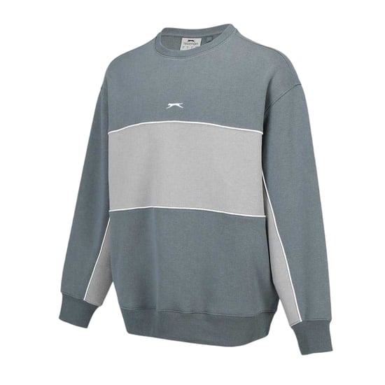 Slazenger Heren Fleece Sweatshirt met ronde hals (Leisteen/Grijs) - Image 3