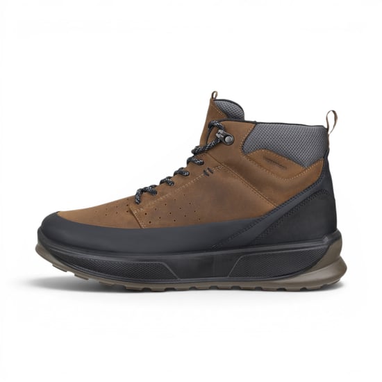 Ecco Men's Waterproof Black Tan Leather Outdoor Walking Boots - Byway 2.0 - Image 3