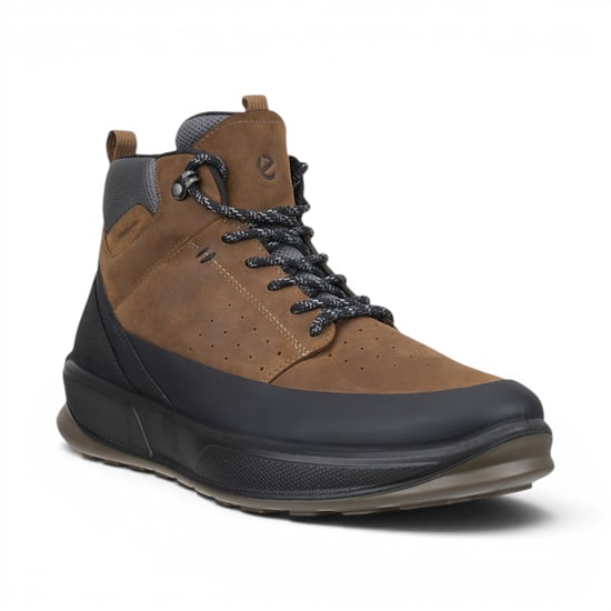 Ecco Men's Waterproof Black Tan Leather Outdoor Walking Boots - Byway 2.0 - Image 4