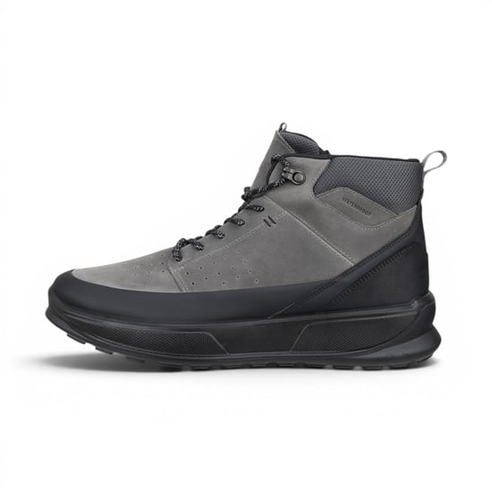 Ecco Men's Waterproof Black Grey Leather Outdoor Walking Boots - Byway 2.0 - Image 3