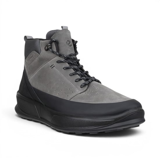 Ecco Men's Waterproof Black Grey Leather Outdoor Walking Boots - Byway 2.0 - Image 4