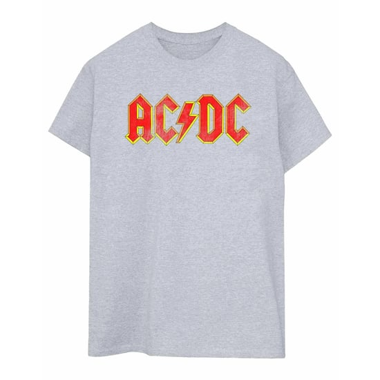 AC/DC Menselijk verweerd logo T-shirt (Sportgrijs) - Image 2