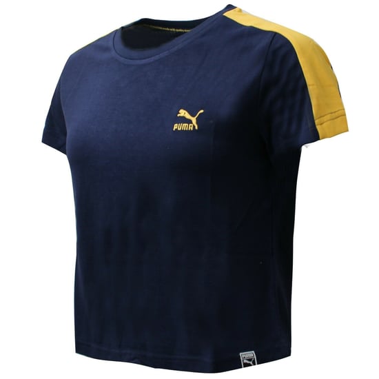 Puma Classics Structured Womens Navy T-Shirt - Image 1