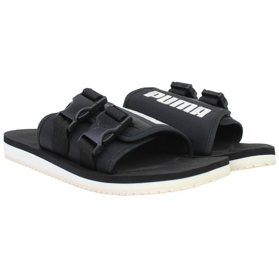 Puma Wilo Lux Nylon Mens Black Sliders - Image 2