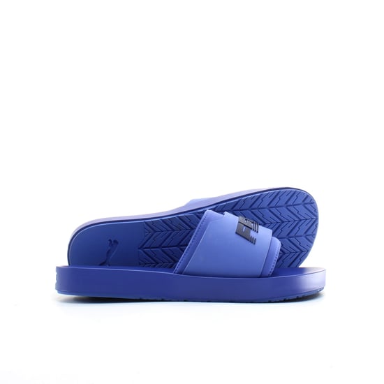 Puma x Rihanna Fenty Surf Womens Blue Sliders - Image 3