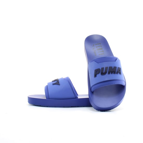 Puma x Rihanna Fenty Surf Womens Blue Sliders - Image 4