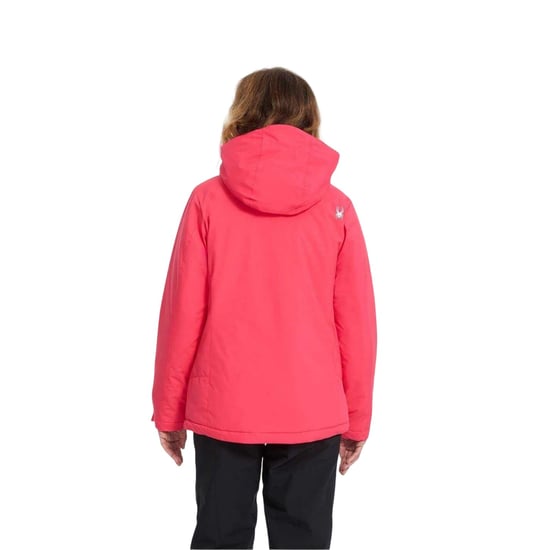 Spyder Dames-skijas met capuchon en patroon, standaard pasvorm (Prisma Roze) - Image 3