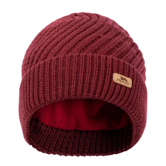Trespass Dames/Dames Gedraaide Gebreide Beanie (Donkere kers) - Image 1