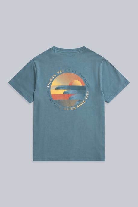 'Jacob' Men's Cotton T-Shirt Comfy Beach Summer Casual Tee Blue - Image 6