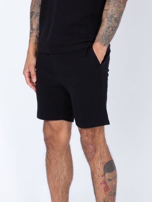 Luke 1977 Men's Laki Textured Shorts in Black - Image 2