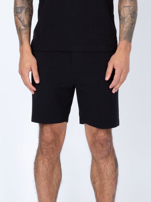 Luke 1977 Men's Laki Textured Shorts in Black - Image 3
