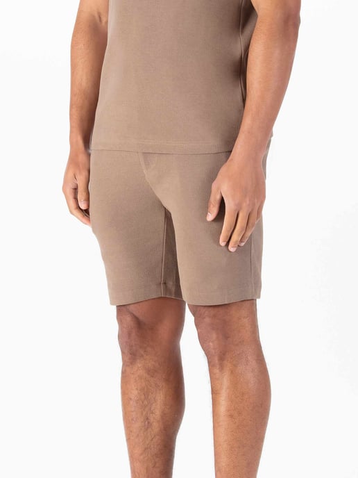 Luke 1977 Men's Laki Textured Shorts in Brown - Image 2