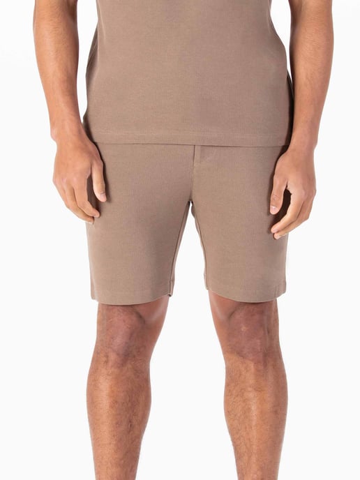 Luke 1977 Men's Laki Textured Shorts in Brown - Image 3