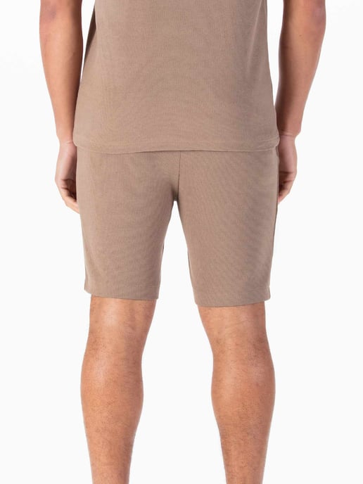 Luke 1977 Men's Laki Textured Shorts in Brown - Image 4