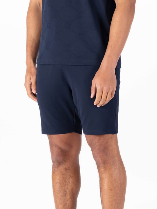 Luke 1977 Men's Phoenix Textured Shorts in Dark Navy - Image 2