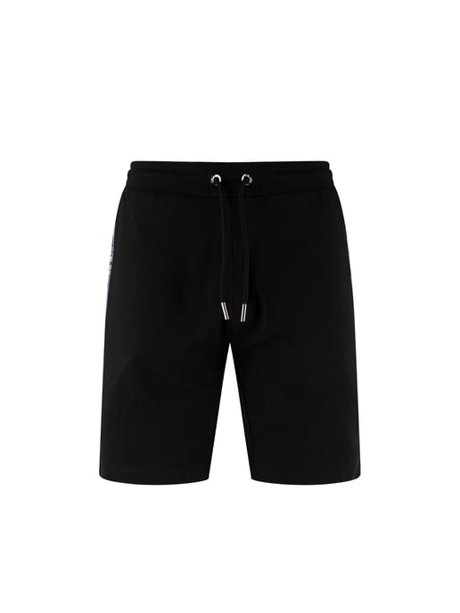 Luke 1977 Men's Reid Text Detail Shorts Black - Image 1
