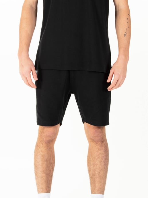 Luke 1977 Men's Reid Text Detail Shorts Black - Image 3