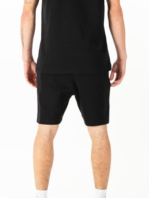 Luke 1977 Men's Reid Text Detail Shorts Black - Image 4