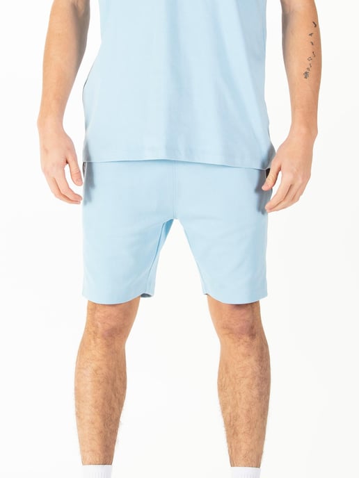 Luke 1977 Men's Reid Text Detail Shorts Sky Blue - Image 3