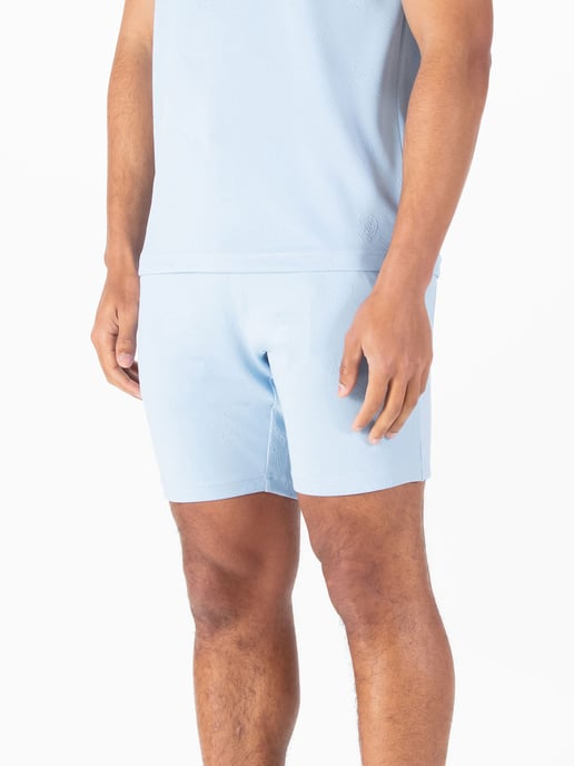 Luke 1977 Men's Phoenix Textured Shorts in Sky Blue - Image 2