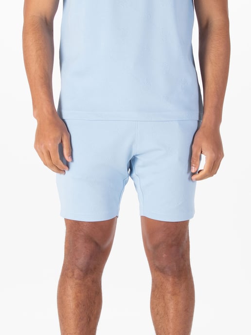 Luke 1977 Men's Phoenix Textured Shorts in Sky Blue - Image 3