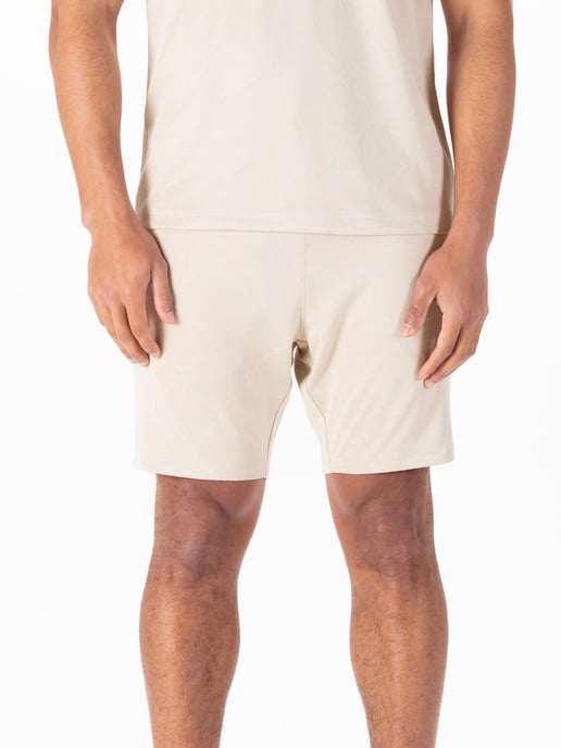 Luke 1977 Men's Phoenix Textured Shorts in Dark Ecru - Image 3