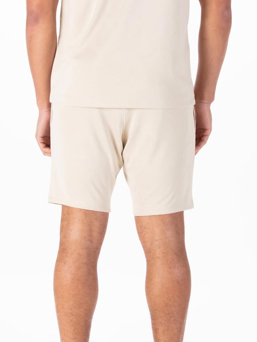 Luke 1977 Men's Phoenix Textured Shorts in Dark Ecru - Image 4