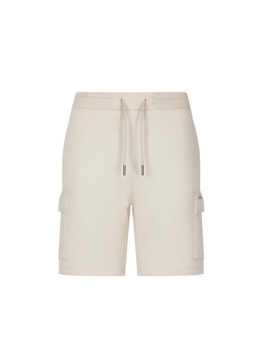 Luke 1977 Men's Dr Bossa Soft Utility Sweat Shorts in Stone - Image 1